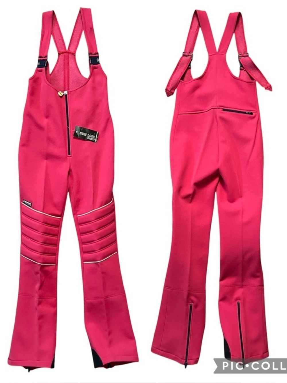 Cobor Vintage Retro Snow Ski Overall Bibs Size 8
